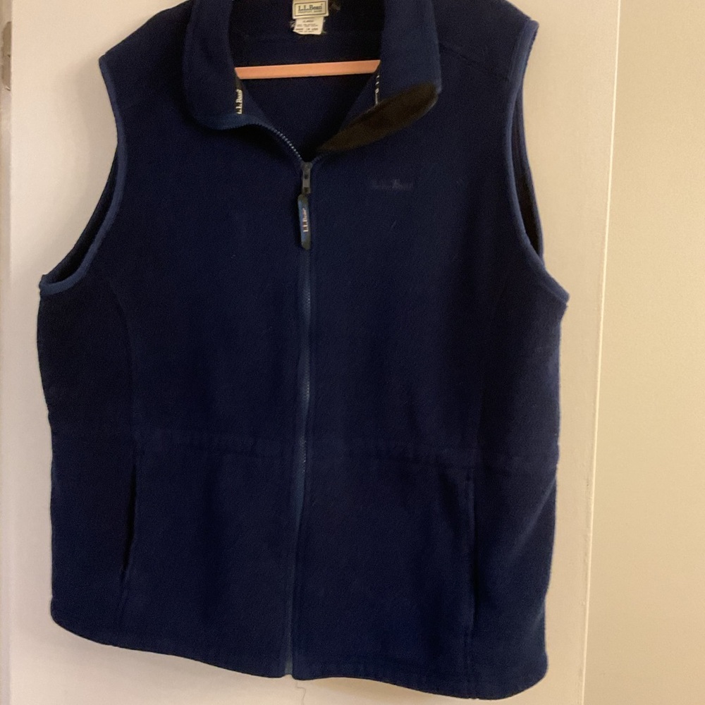 L.L. Bean Navy Fleece Vest